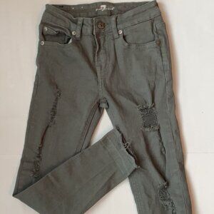 7 For All Mankind Distressed Skinny Jeans